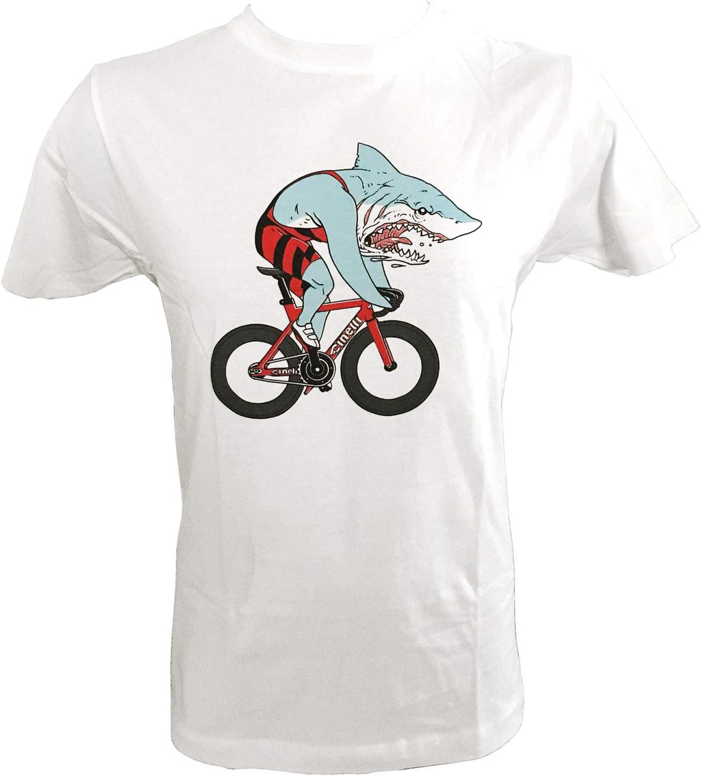 Cinelli | Shark by Sam Turner White | T-Shirt