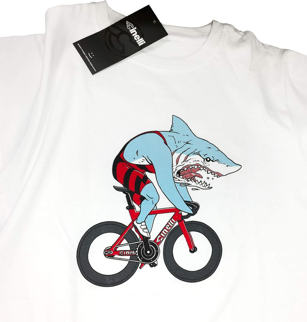 Cinelli | Shark by Sam Turner White | T-Shirt