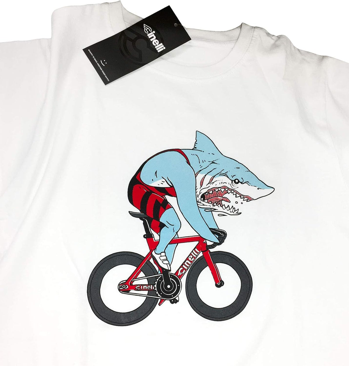Cinelli | Shark by Sam Turner White | T-Shirt