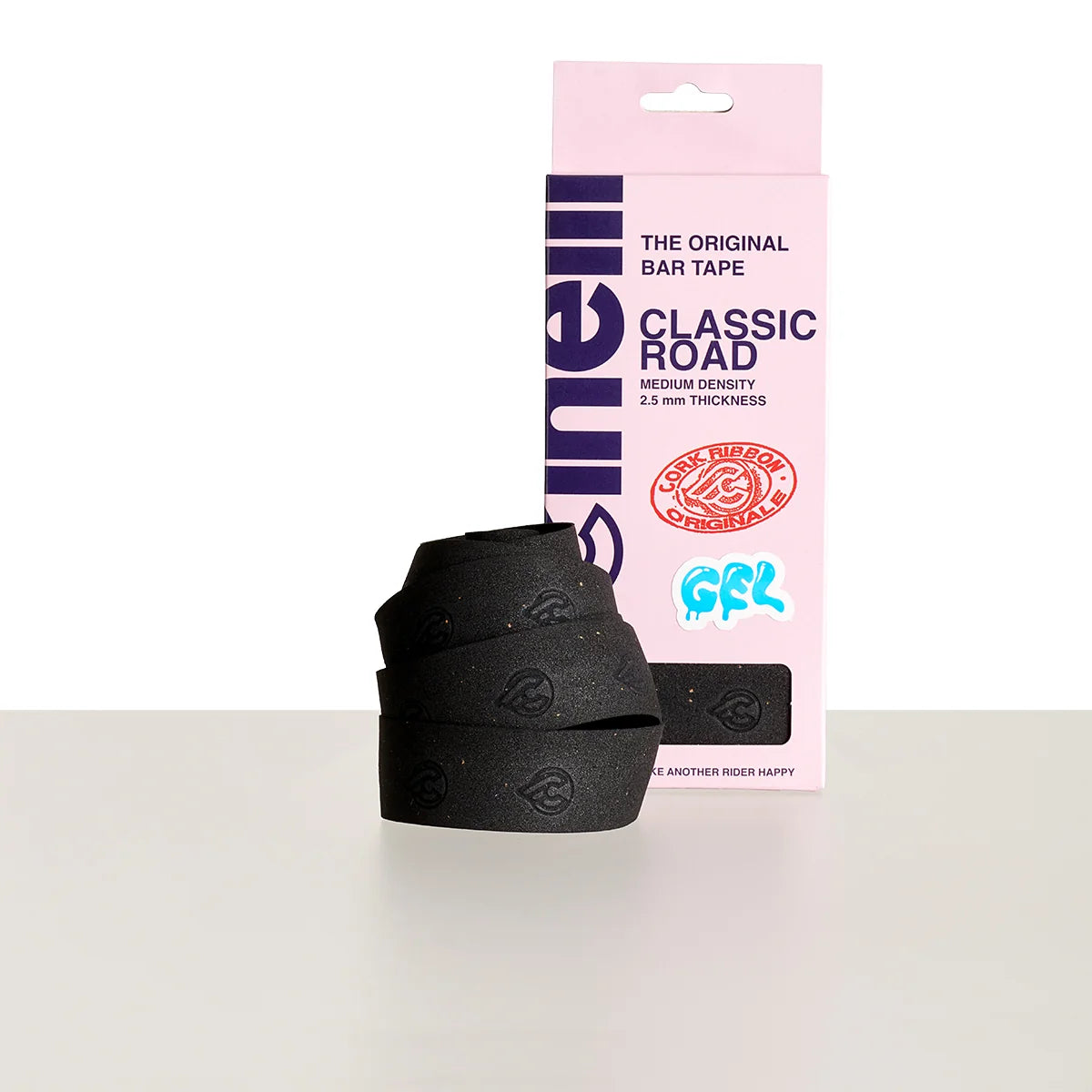Cinelli Classic Road Cork Gel Black – Nastro Manubrio Nero 2,5 mm