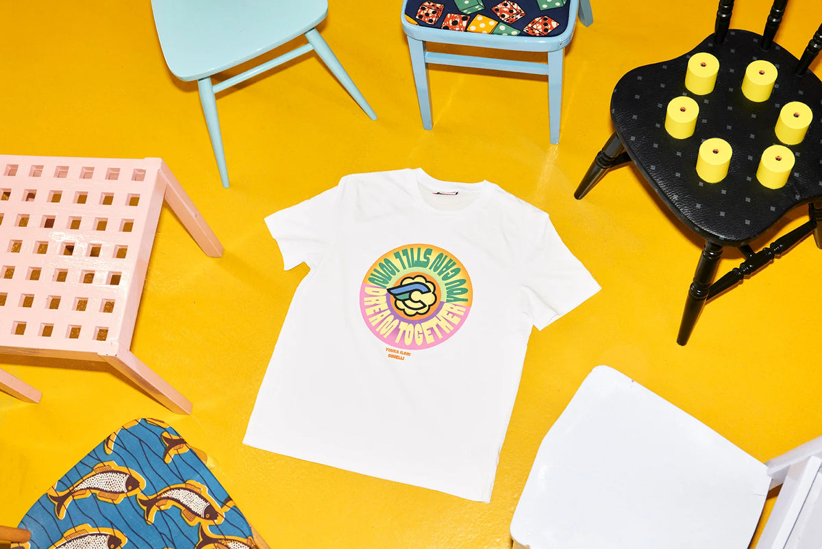 Cinelli | Yinka Ilori Dream Together White | T-Shirt Unisex