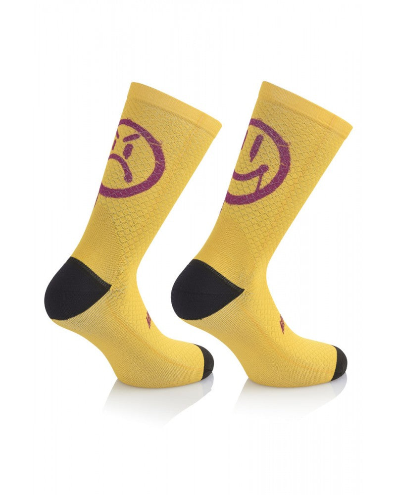 MB Wear | Smile Emotions | Calzino ciclismo Yellow