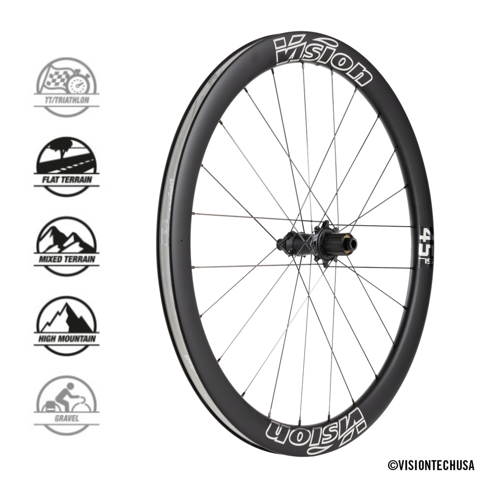 Vision | Metron 45 SL Silver Edition | Ruote Carbonio 45 mm Tubeless