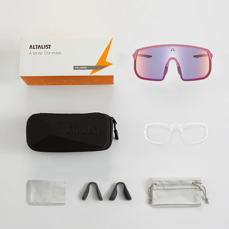Altalist | Kaku Sp 2 | Occhiali Ciclismo Fotocromatici | Smoky Pink